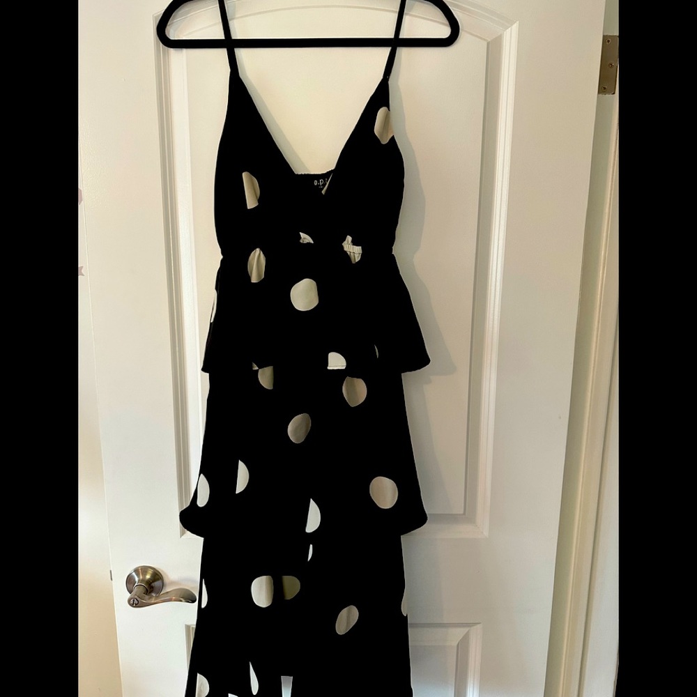 Polka dot dress.